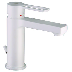 Wastafelmengkraan RINGO 1-hendel sprong 120mm met waste-inrichting chroom