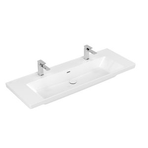 Meubelwastafel Subway 3.0 1300x470mm Wit Alpin CP 4A70D4R1