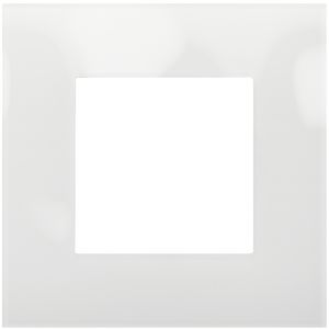 Enkelvoudige afdekplaat Pure liquid snow white