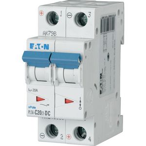 Installatieautomaat (MCB) PLS6 20A 2P C-karakteristiek DC, 6ka