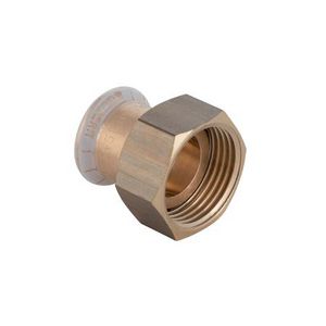 2-del. koppeling vlak MAPRESS koper (brons) 42x wartel 2"