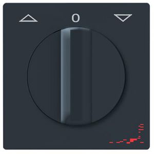 Centraalplaat v inbouw jaloeziesch draai IP44 A-w antraciet (2142 DR-35)
