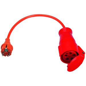 Driefase adapter 16 A CEE 5 polig