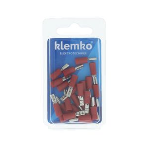 Blister a 25st. geisoleerde vlakstekerh 2,8x0,8mm 0,5-1,5mm²