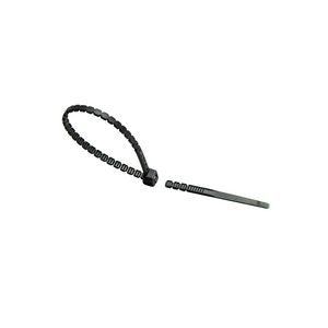 Zak a 100st. Duo tie bundelband Twist to break 150x2.8mm zwart UV-bestendig