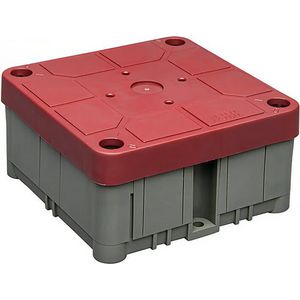 Kabeldoos Hafobox 3640 met rood deksel recycled kunststof