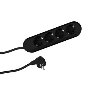 Smart 4x 230V RA 1,5mmet RA stekker zwart