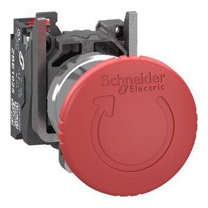 Noodstopschakelaar Harmony XB4 metaal rode paddenstoel 40mm
