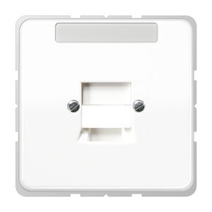 Afdekking a.wit.v.mod.jack 1-voudig CD500 VVE=10