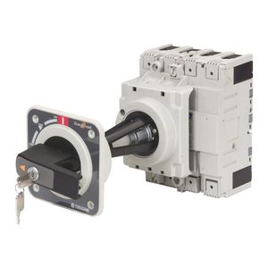 Draaibediening deur zwart IP65 sleutelvergrend. 944-012-126