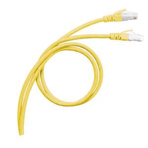 Patchkabel RJ45 Cat. C6A S/FTP geel 1m. VVE=5