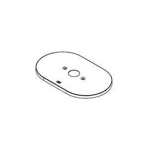 Rozet v. pressure balance valve z.omst. 245x145x9mm chr