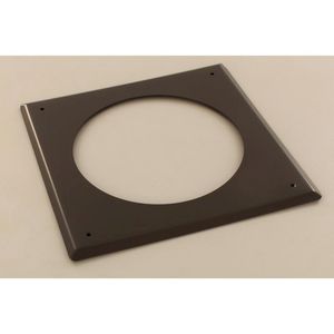 Rozet alu. Ø156 220x220mm voor Diablo Next, Polo zwart