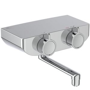 Keukenwandthermo. onderuitloop chroom Ceraplus Safe Ox