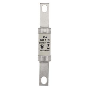 Zekering laagspanning 25A AC 500V 21x129mm gL/gG BS VVE=20
