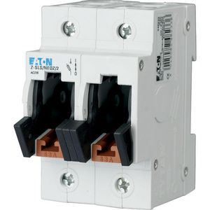 Zekeringlastscheider D02 of D01, 63A, 400VAC, 2p 54mm Eaton