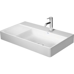 DURASQUARE #234980 wastafel rechts 800mm wit met kraangat