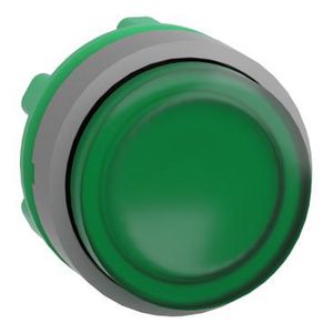 green projecting illum pushbutton head integRALLED cp grey