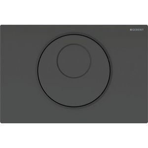 Bedieningsplaat 1-toets Sigma10 ROUND tbv reservoir 12cm Infrarood zw/matzwart