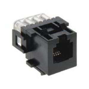 Modulaire jack 6-polig zwart