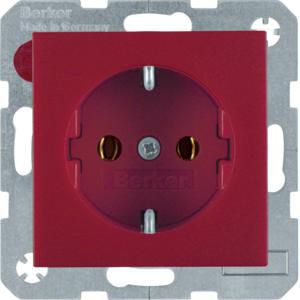 Wandcontactdoos RA steek berker S.1/B.3/B.7 rood mat