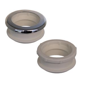 valpijpverbinder / euromanchet 95S/55mm wit v pijp 45mm