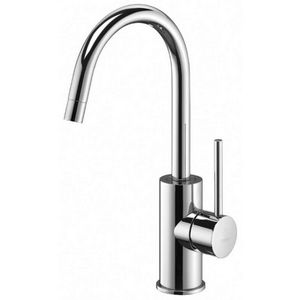 Wastafelmengkraan LIGHT 1-h met draaibare hoge uitloop Ø18mm chroom incl. waste-inrichting 1.1/4"