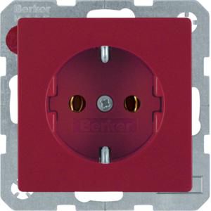 Wandcontactdoos RA schroef berker Q.1/Q.3/Q.7 rood