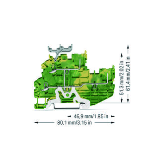 2-dr./2-pins 2etage basisklem aardk.PE 2020-2237 VVE=50
