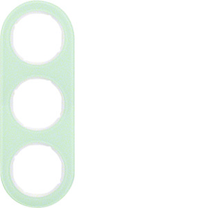 Afdekraam 3-v Serie R.classic Glas polarwit