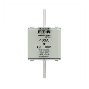 Zekering laagsp. 400A AC 500V NH3 gL/gG dubbele meld VVE=3