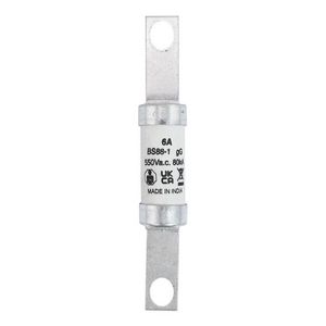 Zekering laagspanning 6A AC 550V 21x129mm gL/gG BS VVE=20