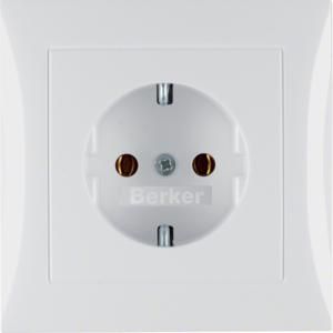 Wandcontactdoos RA volle afdekplaat berker S.1/B.3/B.7 glans