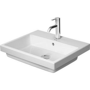VERO AIR #038355 inbouwwastafel 550mm wit met kraangat met overloop