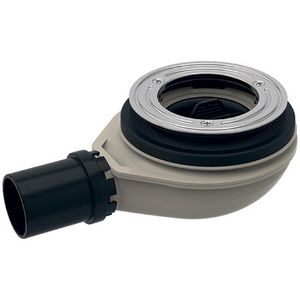 Douchebaksifon excl. kap v. 90mm gat aansl.PE 40mm WS 30mm