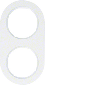 Afdekraam 2-v R.Classic polarwit glz.