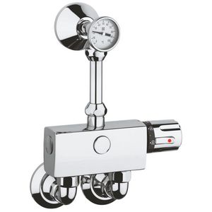 Kniekoppeling chroom 3/4 moer x3/4bu tbv therm. 34361/34364