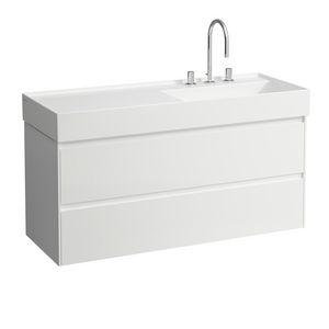 Lani badmeubel 1200 2 lade icm Kartell wastafel 813333 wit