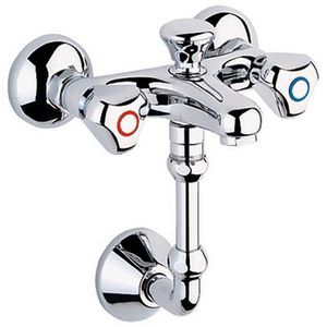 Afvoerbocht chroom Ø18mm 1/2bt. x3/4 knel incl. schuifrozet