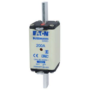 Zekering laagsp. 200A AC 400V NH1 gFF dubbele melder VVE=3