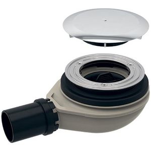 Douchebaksifon chroom v. 90mm gat aansl.PE 40mm WS 30mm