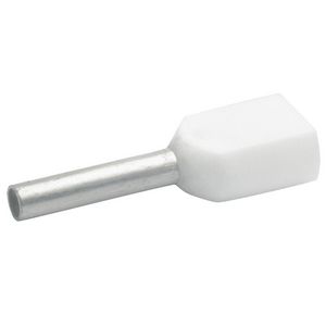 Adereindhuls dubbel wit 0,5mm² 8698 VVE=100