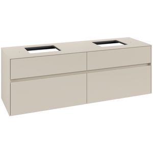 Wastafelonderkast Collaro 1600x548x500mm Cashmere Grey C137B0VN