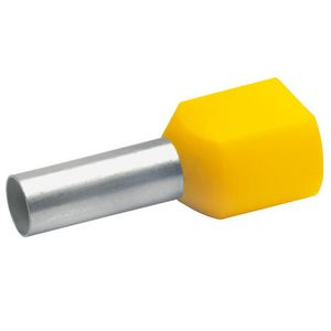 Adereindhuls dubbel geel 6mm² 87514 VVE=100
