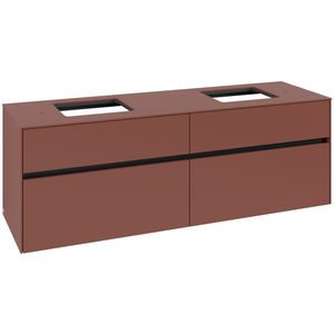Wastafelonderkast Collaro 1600x548x500mm Wine Red C137B0AH