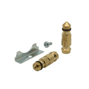 Twee testpluggen en 1 borgplaat