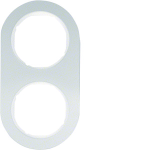 Afdekraam 2-v R.Classic aluminium/polarwit