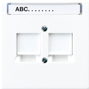 Afdekking a.wit v.mod.jack 2-voudig LS990 VVE=10