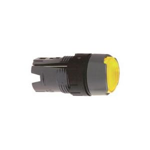 Kop voor verlichte drukknop Terugvering Ø16mm Geel