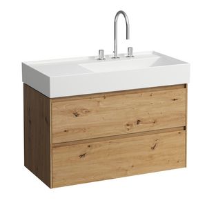 Lani badmeubel 900 2 lade icm Kartell wastafel 810339 wioa